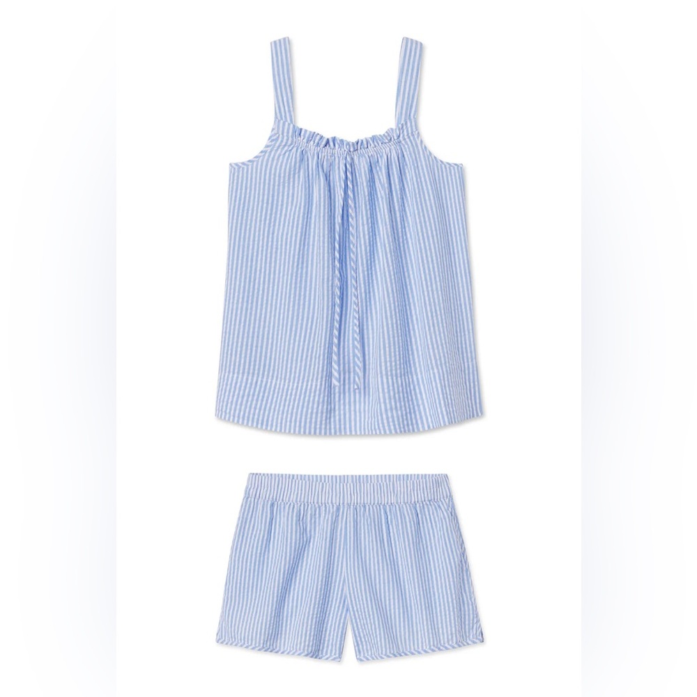 Lake Pajamas Seersucker set sz M